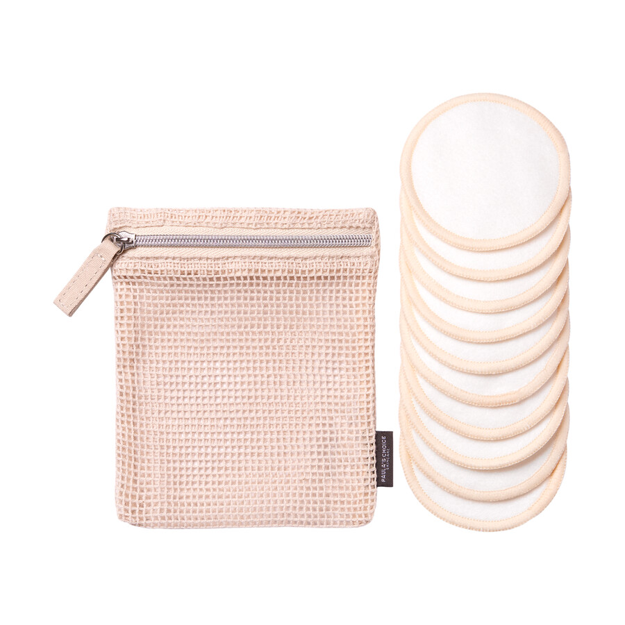 reusable cotton rounds with laundry bag
