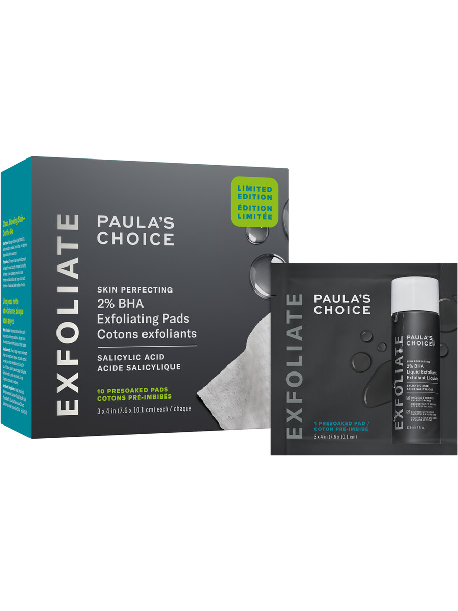2 bha exfoliating toner pads