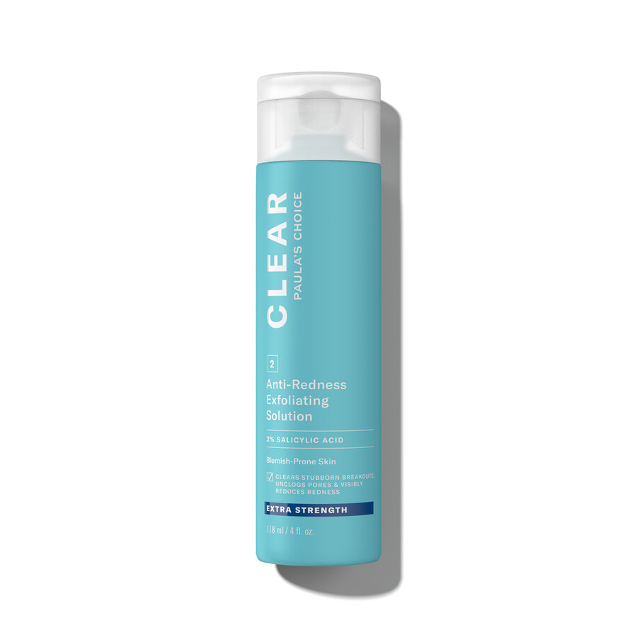 clear extra strength anti-redness exfoliating solution