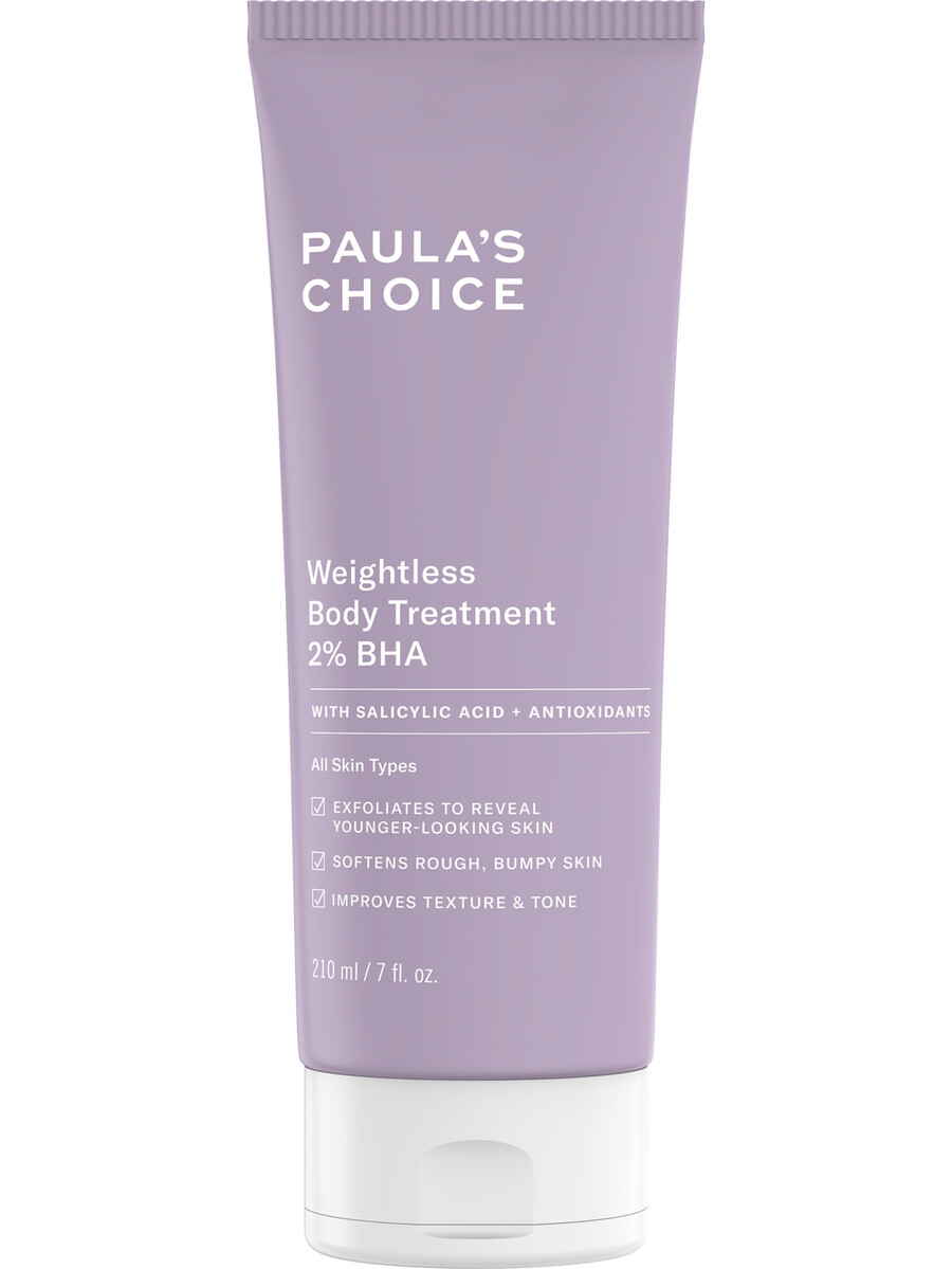 weightless body lotion with 2 bha