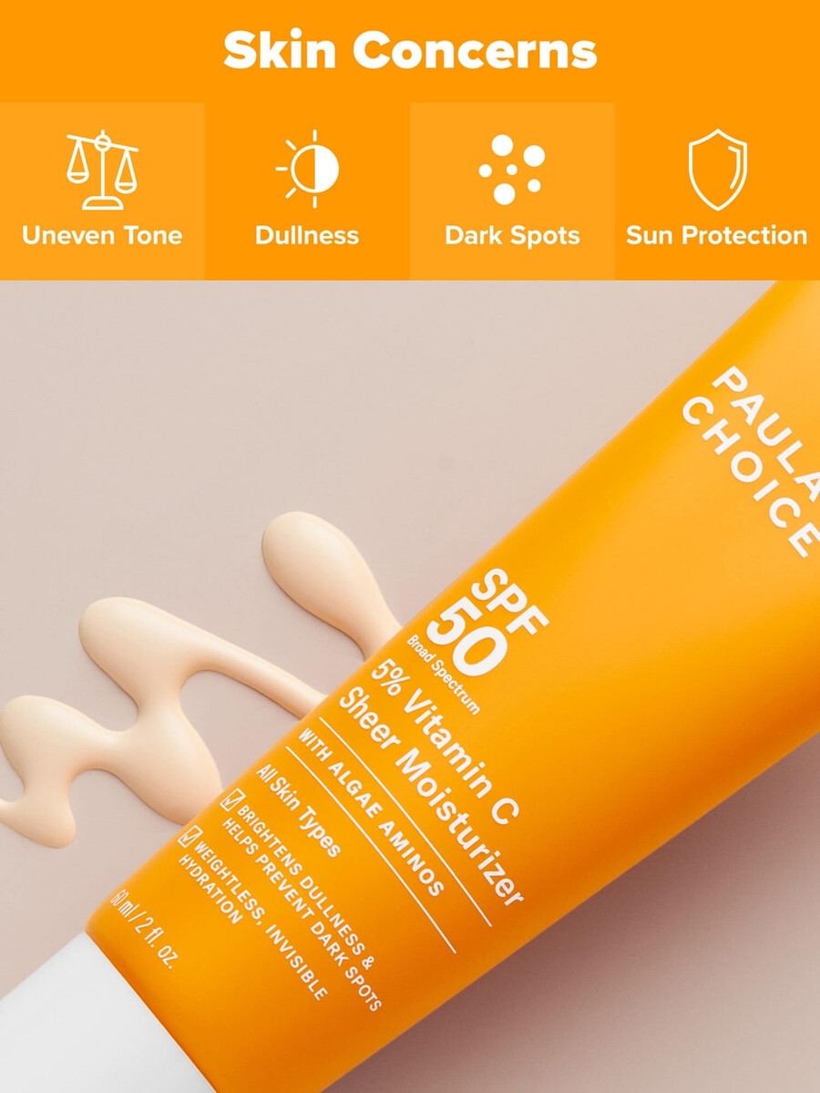 5 vitamin c sheer moisturizer spf 50