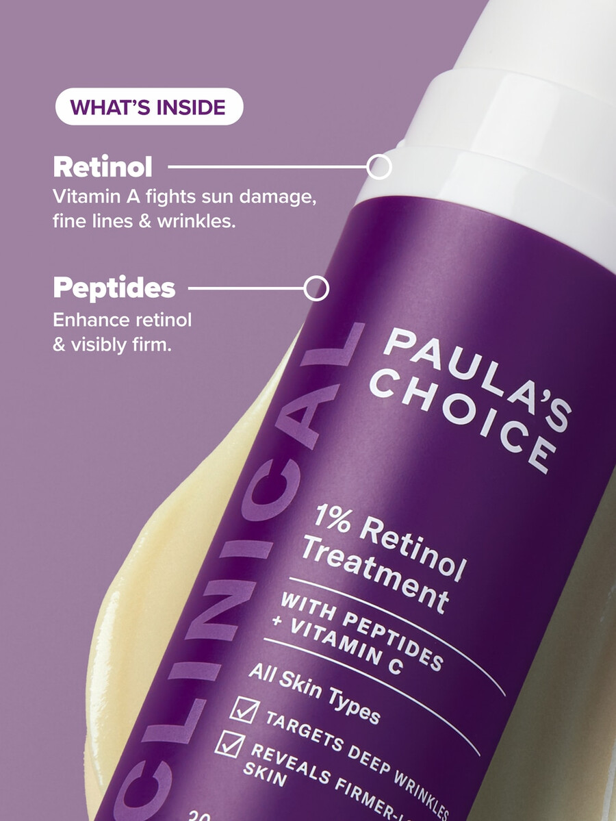 clinical 1 retinol serum treatment for anti-aging
